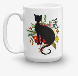 Floral Cat 'funniest Cat' Mug - Mug
