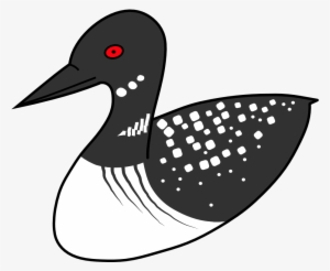 Vector Transparent Stock Duck Bird Common Clip Art - Loon Clipart