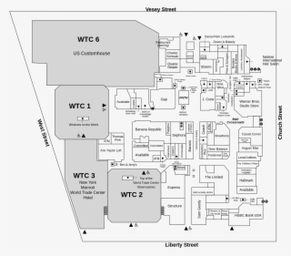 Map Of The Mall At The World Trade Center