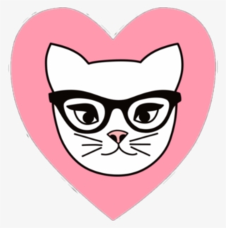 Tumblr Cat Gato Heart Corazon Rosa Pink