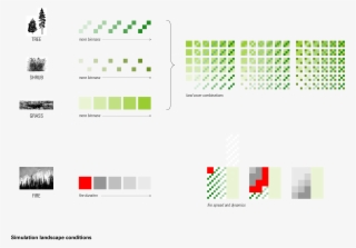 A Range Of Hatch Patterns Conveyed Varying Stages Of