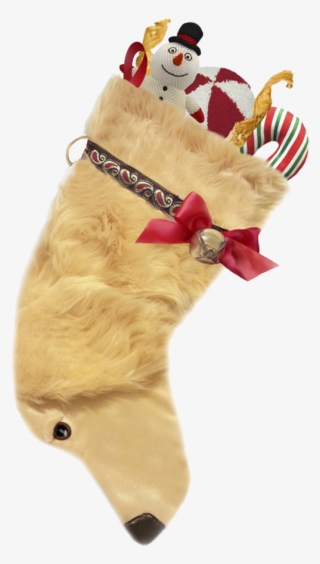 This Golden Retriever Shaped Christmas Dog Stocking