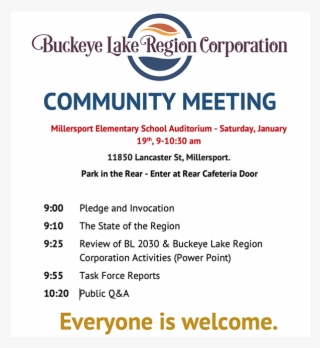 Buckeye Lake Region Corporation Community Meeting