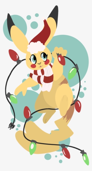 [oc] I Drew A Festive Pikachu And Thought I'd Share