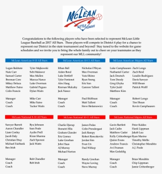 By Mclean Little League Posted 06/06/2017
