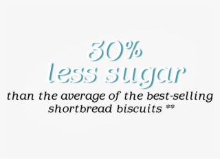 30% less sugars than the average of the best-selling