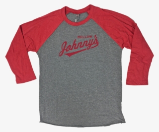 Baseball Johnny Red Heather Tee