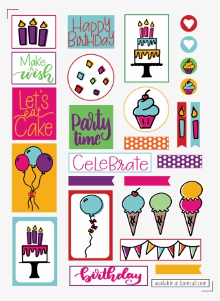 Free Birthday Planner Stickers