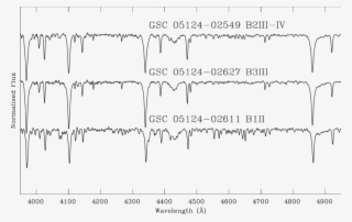 Classification Spectra Of Three Stars Included In The