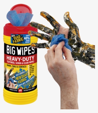 Take Abrasive Action With The All-new Big Wipes Wipe
