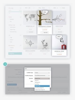 Product Ribbons Feature
