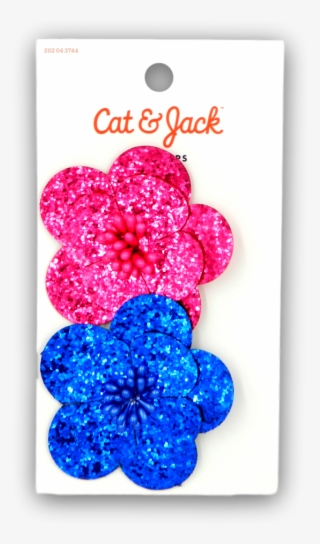 Cat & Jack-hair Clips, Pink And Blue