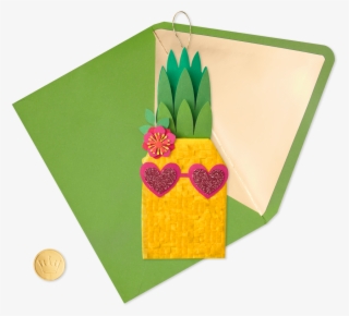 Pineapple Piñata Birthday Card