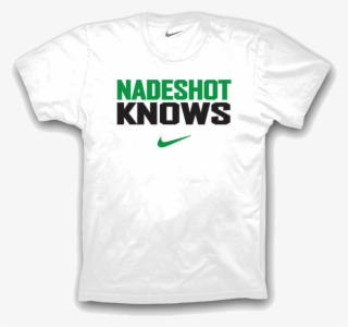 Nadeshot Knows Nike Tee In White 100% Cotton, Regular