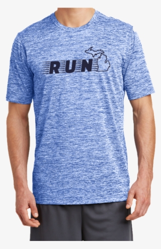 run michigan men's performance t-shirt