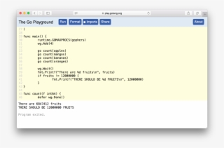 The Go Playground With A Very Familiar Go Program