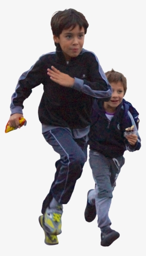 1-70 People Cutout, Cut Out People - Kids Running Png