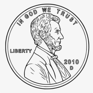Penny Png File - Penny Coin Black And White
