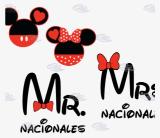 Mickey Mouse Clipart Tie - Mr & Mrs Just Married