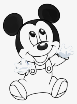 Drawn Mickey Mouse Sketch - Mickey Mouse Bebe Png