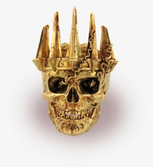 18kt Gold Deathknight Ring Front 1512x , Death-saves - Skull