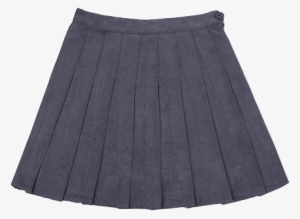 Itgirl Shop Suede Soft School Pleated Skirt Aesthetic - Miniskirt