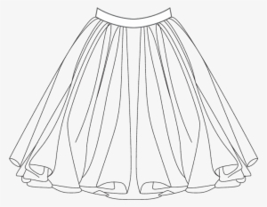 chiffon skirt drawing