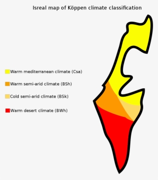 Israel Map Of Köppen Climate Classification