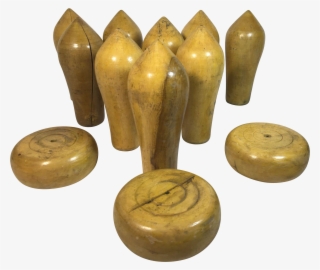 Northamptonshire Boxwood Skittle Pins And Cheeses With