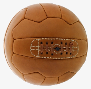 Balón De Fútbol Retro De Cuero Con Grabado
