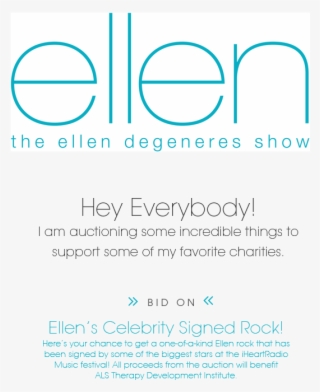 Ellen's Celebrity Signed Rock