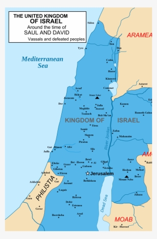 Kingdom Of Israel 1020 Map
