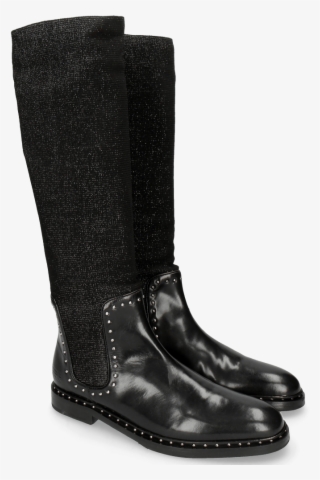 Boots Susan 52 Black Stafy Glitter Black Rivets