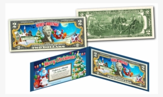 Merry Christmas Xmas Holiday Colorized Legal Tender