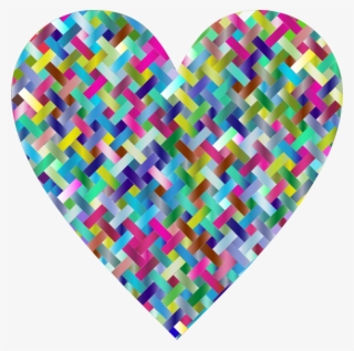 Heart Weaving Computer Icons Woven Fabric