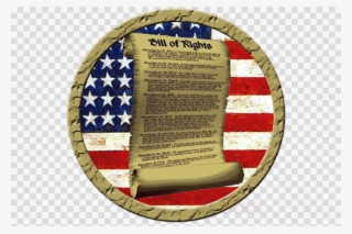 Download American Flag And The Bill Of Rights Clipart