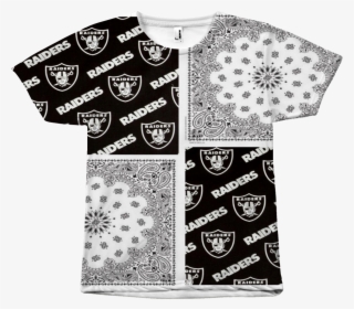 Customized La Raiders Medium White Bandana Design Print