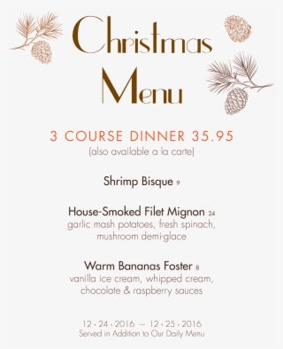 Treadwell Park Christmas Menu 2016 V1 2