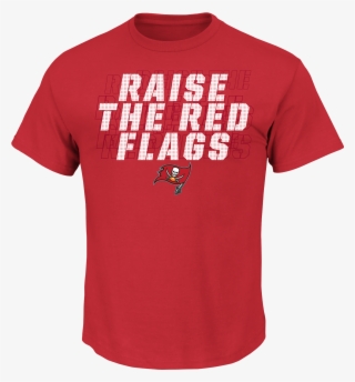 Majestic Buccaneers Men's Red Battle Intensity Tee