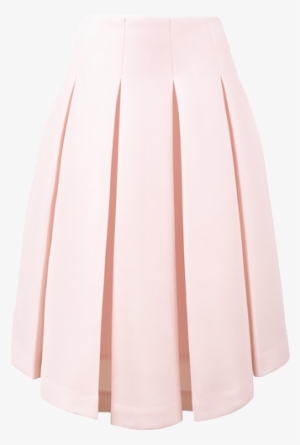Pleated Asymmetrical Skirt - Skirt