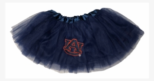 Girls Navy Tutu With Au Embroidered Patch - Infant