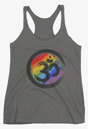 Women's Racerback Tank With Om Symbol