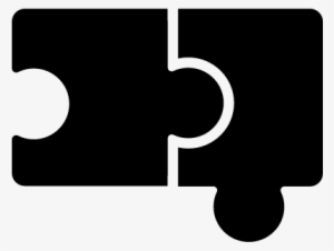 Two Puzzle Pieces Vector - Puzzle Pieces Icon Png