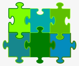 jigsaw puzzle pieces clip art at clker - jigsaw puzzle 6 pieces