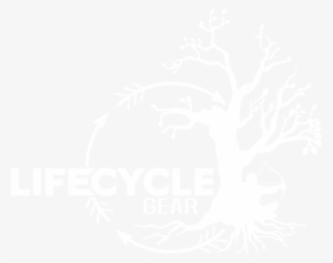Lifecycle Gear Logo White - Cycle Gear