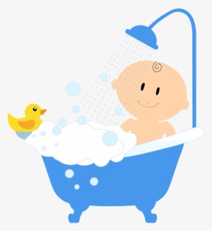 28 Collection Of Free Baby Boy Clipart - Baby Bath Clipart Png