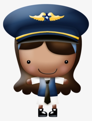 Nbeaudreau Intheclouds Girl Png Cap And Album - Airline Pilot Clipart Png