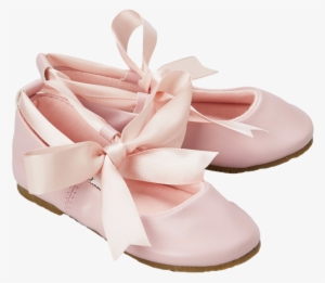 Png Image Information - Pink Ballet Flats Girls Dress Shoes With Grosgrain