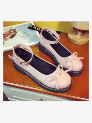 103005 Ballerina Shoes - Women's Mary Jane Platform Sweet Bowknot Ankle Strapp