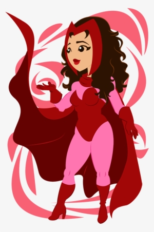 Retro Heroes / / Wanda Maximoff Aka The Scarlet Witch - Cartoon